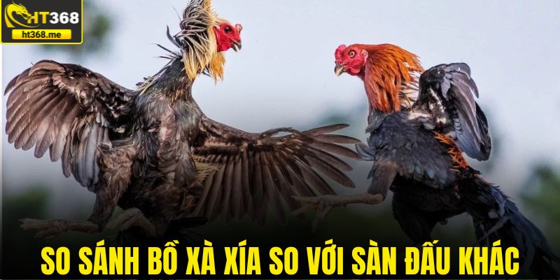 So sánh bồ Xà Xía so với sàn đấu khác
